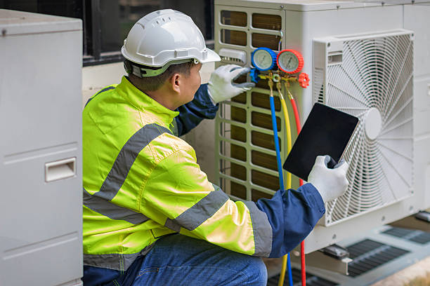 Professional Hvac technician working in Centerville, MA
